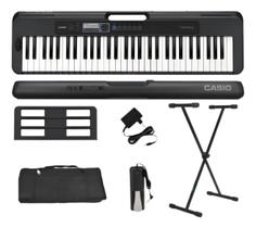 Kit Completo Teclado Musical Casio Ct S300 Teclas Sensitiva