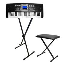 Kit Completo Teclado Sintetizador Pegasus P222 + Suporte e Banco