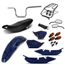 Kit Completo Titan 2000/04 (Kit Plástico / Banco / Guidão / Pisca / Manopla / Bagageiro / Retrovisor