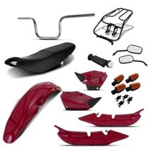 Kit Completo Titan 2000/04 (Kit Plástico / Banco / Guidão / Pisca / Manopla / Bagageiro / Retrovisor