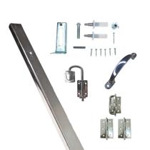 Kit Completo Trilho Porta Camarão 91cm Cromado 2 Peças Kit Completo Trilho Porta Camarão 91cm Cromado 2 Peças
