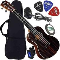 Kit Completo Ukulele Concerto Canhoto Elétrico Su23r Shelby