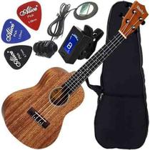 Kit Completo Ukulele Concerto Eletroacústico Su23m Shelby