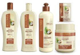Kit Completo Umectante Óleo De Coco Bio Extratus 500ml*