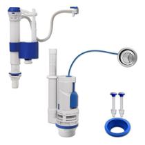 Kit Completo Universal com Duplo Acionamento para Caixa Acoplada - Blukit