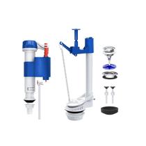 Kit Completo Universal para Caixa Acoplada com Mecanismo Entrada e Saída/ Castelo e Botão Roco