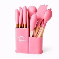 Kit Completo Utensílios de Cozinha com Porta Utensílios