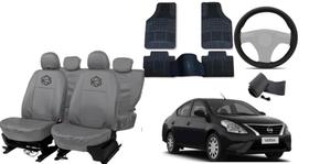 Kit Completo Versa 11-19 + Capa de Couro + Tapete