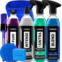 Kit Completo Vonixx Limpeza, Proteção e Renovação para Seu Veículo Sintra, Blend Spray, Intense, VFloc