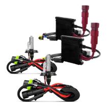 Kit Completo Xenon H4-2 Mono Halogena 8000k Branco Azulado