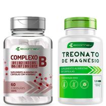 Kit Complexo B Forma Ativa Pura + Magnésio Treonato 500Mg 180Cáps Ecomev Kit Complexo B Forma Ativa Pura + Magnésio Treonato 500Mg 180Cáps Ecomev