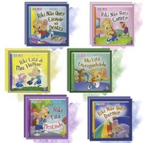 Kit Comportamentos do Riki Aprendendo Emoções e Boas Atitudes Livros Infantis Educativos