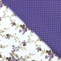 kit Composê Sarah Tecido Tricoline Algodão 2 Cortes 0,50 x 1,50 mt Tecidos Caldeira