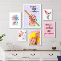 Kit Composição 6 Quadros Para Esmalteria Kit Composição 6 Quadros Para Esmalteria