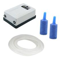 Kit Compressor De Ar Boyu SC 7500 2 Saídas 110v + 2x Pedra + 4m Mangueira Silicone