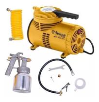 Kit Compressor De Ar Direto Portátil Bivolt Cd1251bk Tekna