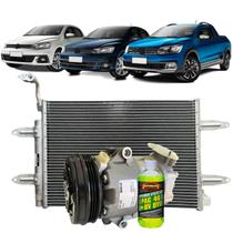 Kit Compressor E Condensador Ar Cond Vw Gol G5 G6 Voyage 3pk