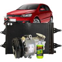 Kit Compressor E Condensador Vw Gol G5 G6 1.6 Saveiro Voyage