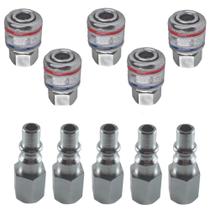 Kit Compressor Espigão Engate Rápido E Pino Engate 1/4 Fêmea Kit Compressor Espigão Engate Rápido E Pino Engate 1/4 Fêmea