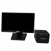 Kit Computador All-in-One Touchscreen 15.6" Full HD 8GB 128GB Impressora Térmica - Tomate