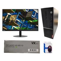 Kit Computador Monitor Teclado Lenovo V530s 4GB 240GB