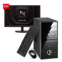 Kit - computador neologic home nli83493 amd ryzen 5 5600g (3.9ghz 19mb) 8gb ssd 120gb + monitor 21,5