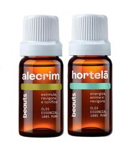 Kit Concentração Óleos Essenciais Massagem Alecrim e Hortelã Aromaterapia Alta concentração - Beauts Kit Concentração Óleos Essenciais Massagem Alecrim e Hortelã Aromaterapia Alta concentração - Beauts