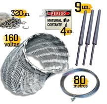 Kit Concertina cerca arame cortante 30cm - completo 40m - K. Metalurgica