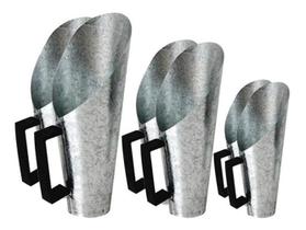 Kit Conchas De Cereais Galvanizadas 2Kg 1Kg 500G - 2 De Cada