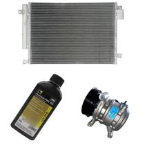 Kit Condensador + Compressor Novo Uno 1.0/1.3/1.4 2010 A 2015 Sist Valeo