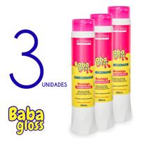 KIT Condicionador Baba Gloss 400ml 3 Unds KIT Condicionador Baba Gloss 400ml 3 Unds