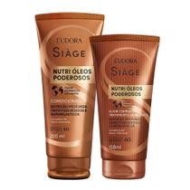 Kit Condicionador e Leave In Elixir Nutrição Nutri Óleos Poderosos Eudora Siàge Kit Condicionador e Leave In Elixir Nutrição Nutri Óleos Poderosos Eudora Siàge