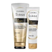 Kit Condicionador e Leave In Reconstrução Reparação Cica Therapy Restauração Capilar Eudora Siàge Kit Condicionador e Leave In Reconstrução Reparação Cica Therapy Restauração Capilar Eudora Siàge