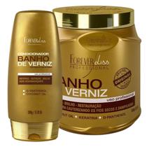 Kit Condicionador e Mascara Forever Liss Banho de Verniz