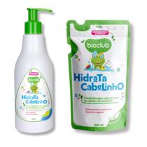 Kit Condicionador Hidrata Cabelinho Bioclub 300ml e Refil 300ml