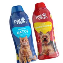 Kit Condicionador + Shampoo Gato Pet Clean Cachorro Gato