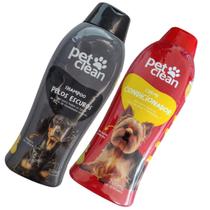 Kit Condicionador + Shampoo Pelos Escuros Pet Clean Cachorro Kit Condicionador + Shampoo Pelos Escuros Pet Clean Cachorro