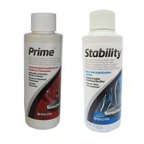 Kit Condicionadores Seachem Prime 100ml + Stability 100ml Kit Condicionadores Seachem Prime 100ml + Stability 100ml