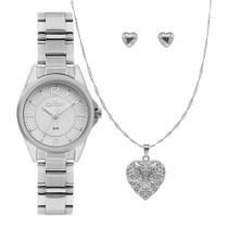 Kit Condor Feminino Dia A Dia Prata - CO2035OAZ/K4K Kit Condor Feminino Dia A Dia Prata - CO2035OAZ/K4K