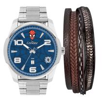 Kit Condor Masculino Marvel Homem Aranha Prata - CO2115MZH/KI4A