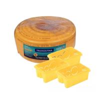 Kit Conduíte 25mm 50m + 25 Caixa Luz Amarela 4x2 Tramontina Kit Conduíte 25mm 50m + 25 Caixa Luz Amarela 4x2 Tramontina