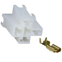 Kit Conector 5 Vias 6,3MM Com Terminais