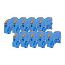 Kit Conector Alavanca de Emenda KV121 1 Via 32A Trilho DIN Cabo 0,2-4,0mm² - Azul
