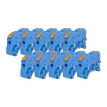 Kit Conector Alavanca de Emenda KV121 1 Via 32A Trilho DIN Cabo 0,2-4,0mm² - Azul