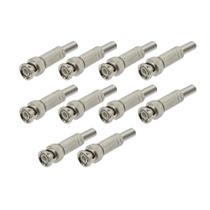 KIT Conector Bnc Com Parafuso e Mola 10 UNIDADES
