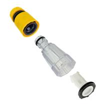 Kit Conector com Filtro e Engate Rápido Amarelo Compatível com Lavadora Britânia LPRESS LP1 LP2