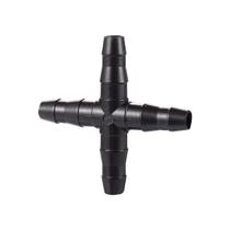KIT Conector Cruz Cruzeta para Microtubo 1/4 4mm Irrigação Qtde:10 KIT Conector Cruz Cruzeta para Microtubo 1/4 4mm Irrigação Qtde:10