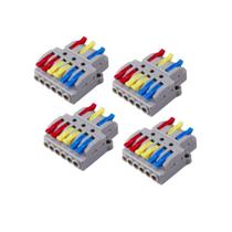Kit Conector de Derivação ou de Emenda Automático 32A 600V KV436 com 3 Entradas e 6 Saídas