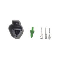 Kit Conector Deutsch 03 Vias Macho DT04-3P - Conector, Trava de Segurança e Terminais de Alta Qualidade