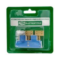 Kit Conector Eletrofita 3 Pistas 20a Original Fita Eletrica Kit Conector Eletrofita 3 Pistas 20a Original Fita Eletrica
